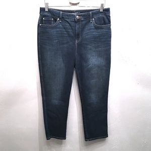 Chico's Platinum Crop Stretch Jeans Sz 1.5